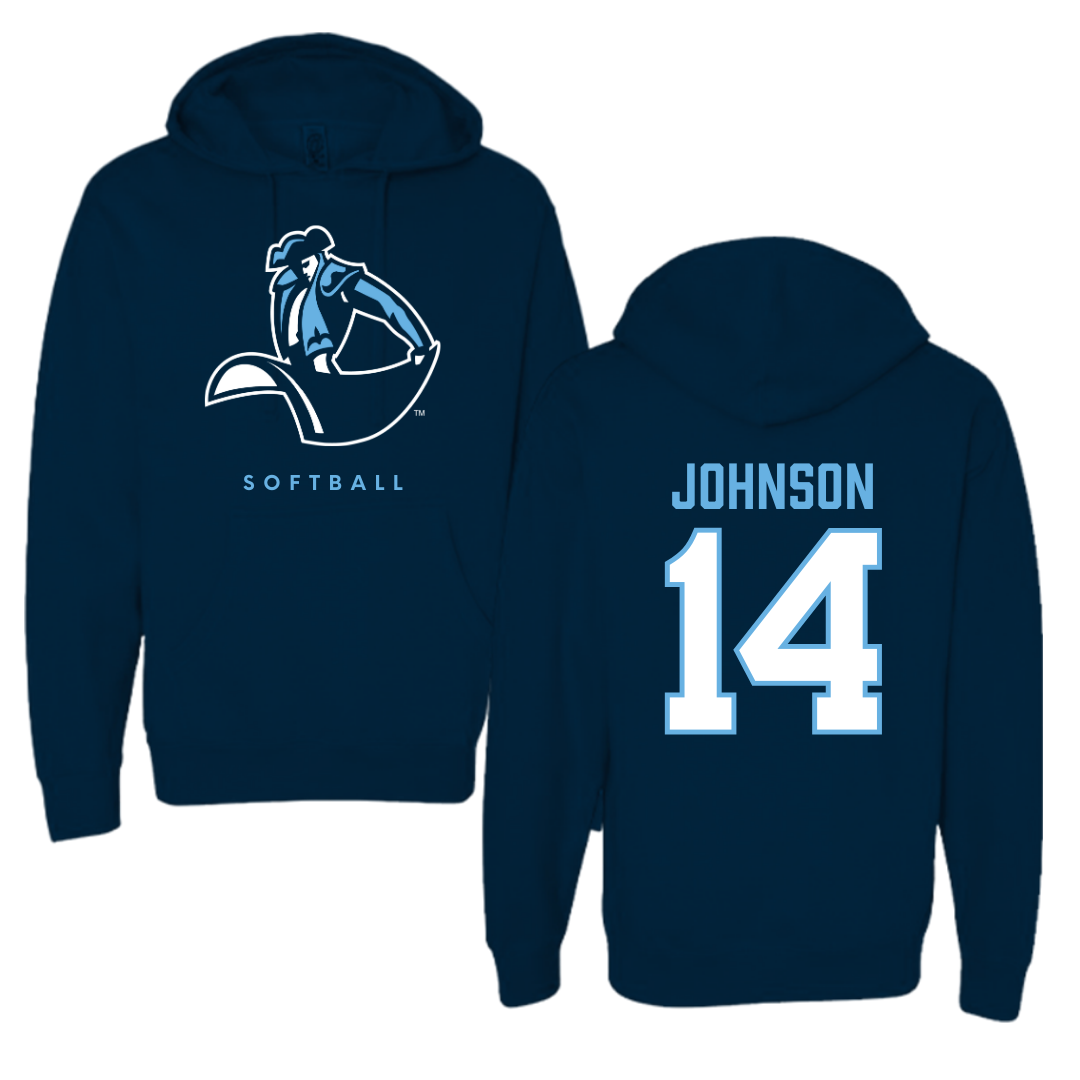 University of San Diego Softball Navy Hoodie  - #14 Taylor Johnson