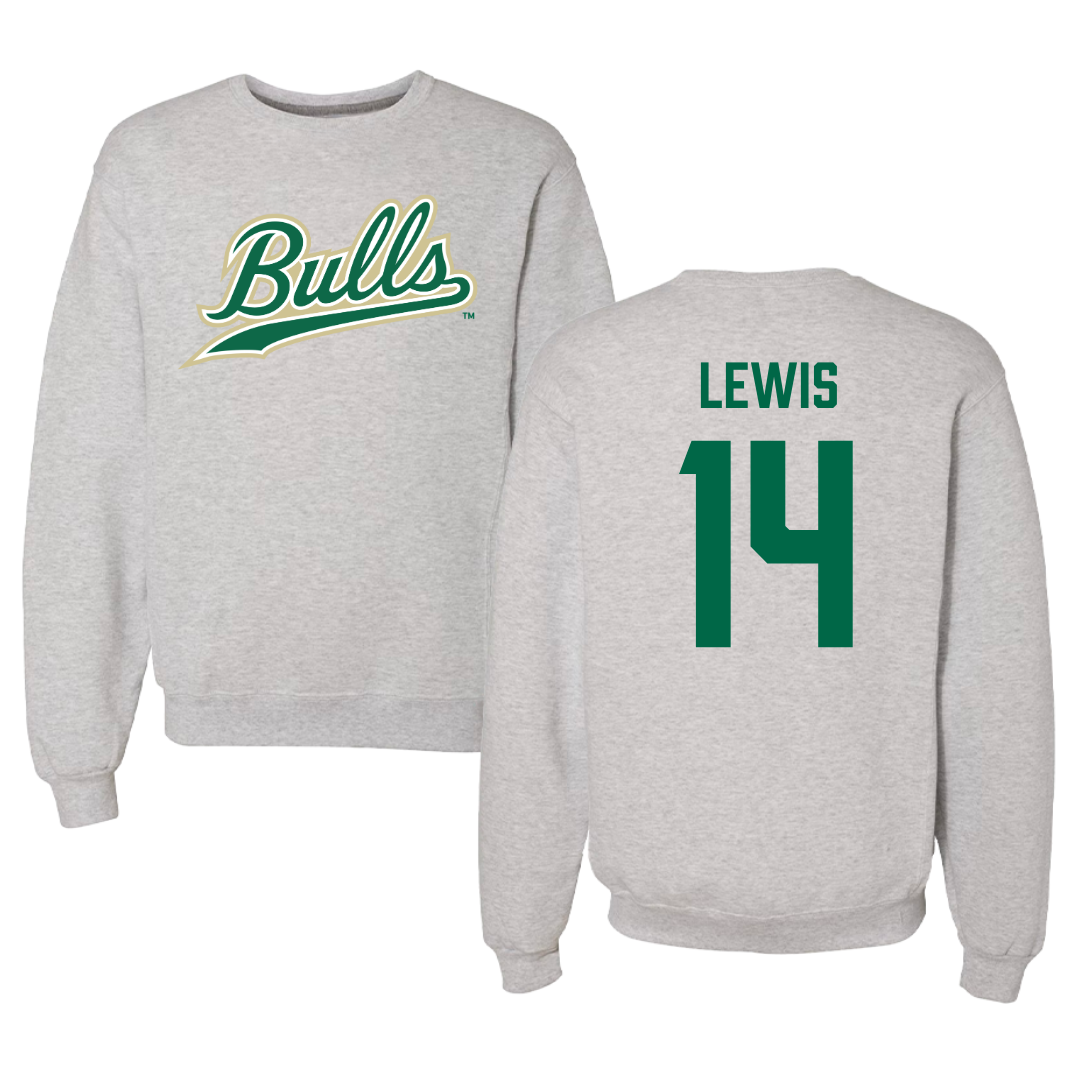 University of South Florida Volleyball Gray Crewneck  - #14 Lauren Lewis