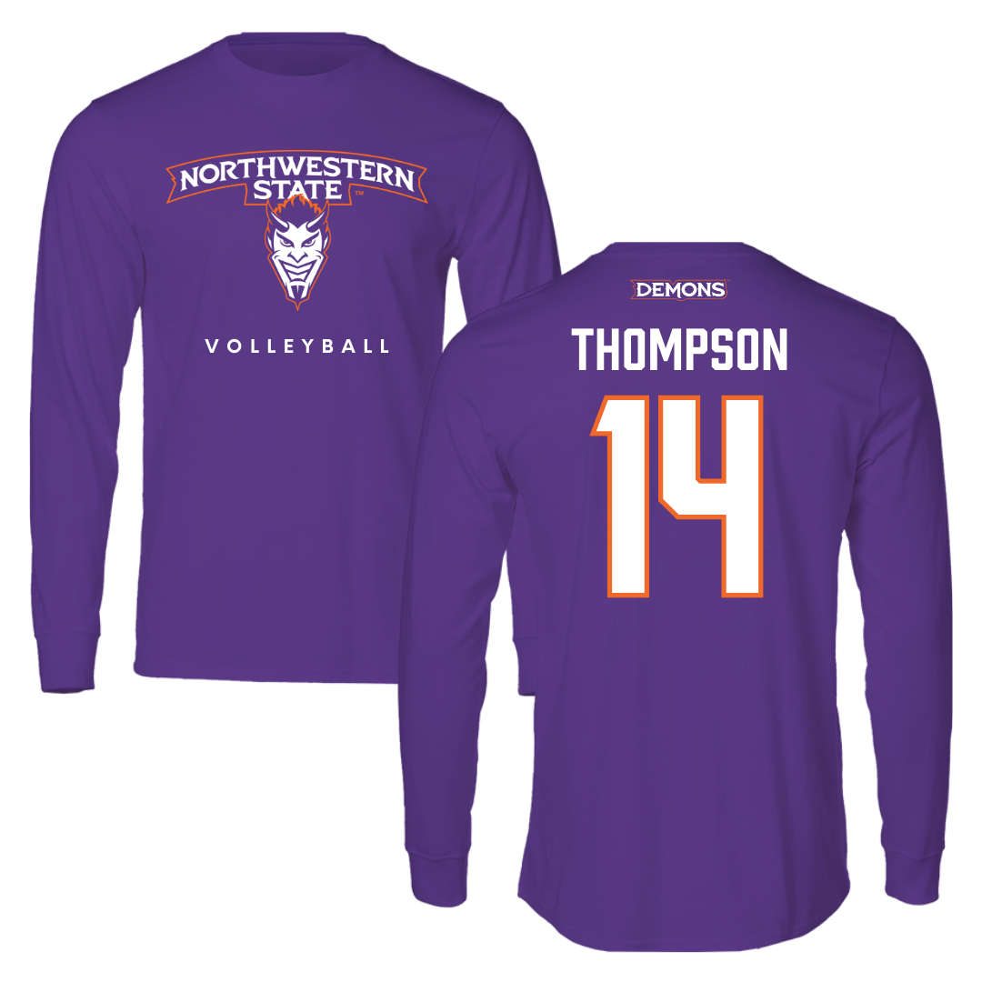 Northwestern State University Volleyball Purple Long Sleeve  - #14 Reaghan Thompson