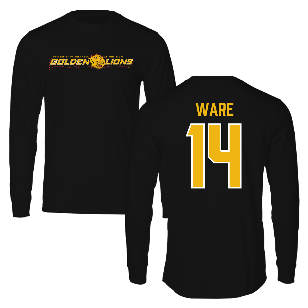 Universidad de Arkansas-Pine Bluff Softbol Negro Manga Larga - #14 Naiyestlie Ware