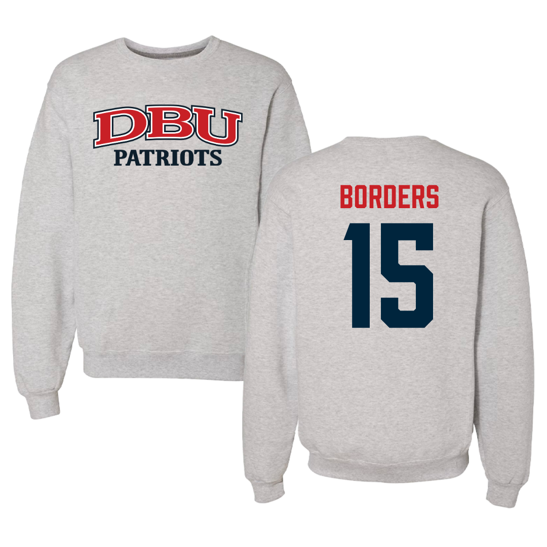 Dallas Baptist University Soccer Gray Crewneck  - #15 Elise Borders