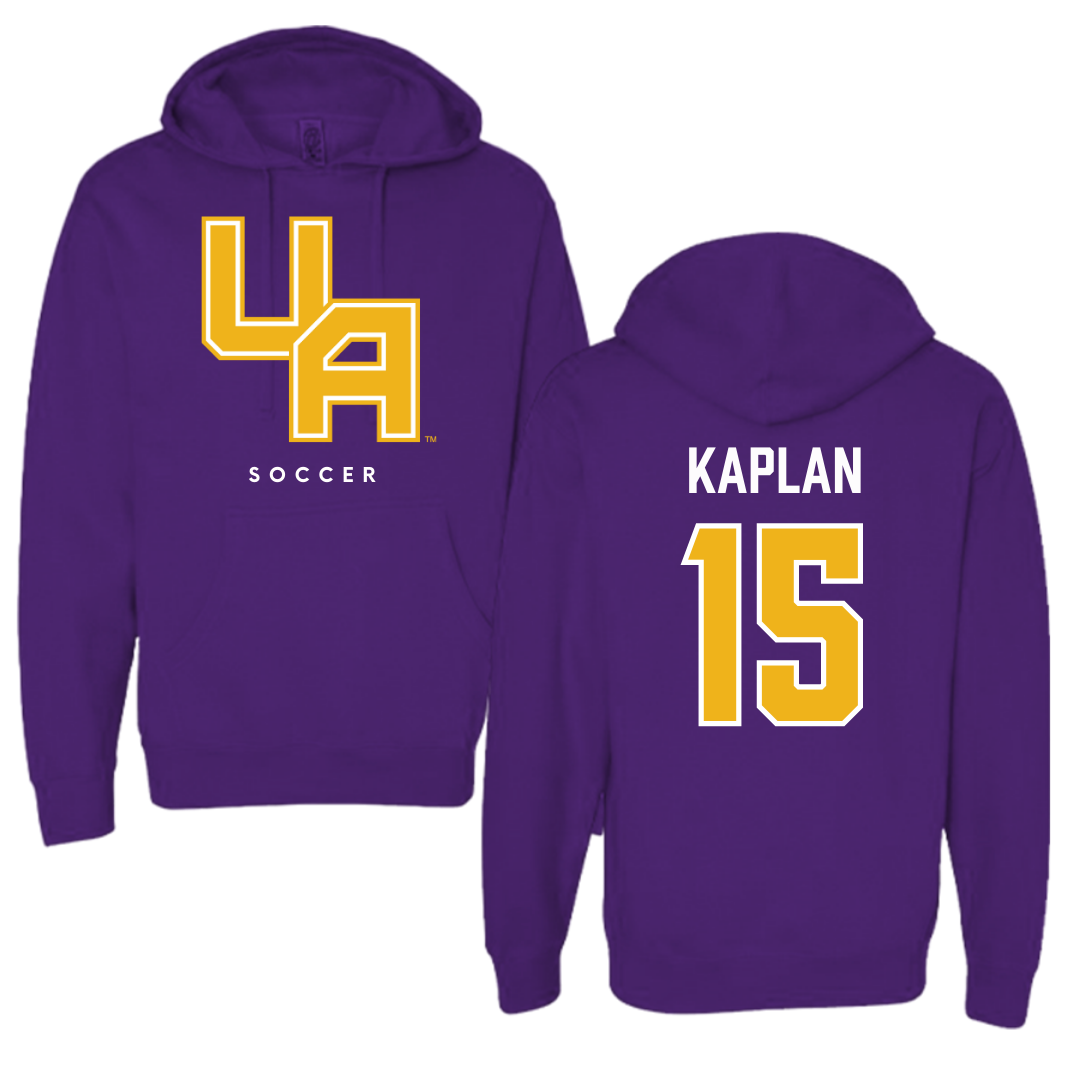 University at Albany Soccer Purple Hoodie  - #15 Ben Kaplan