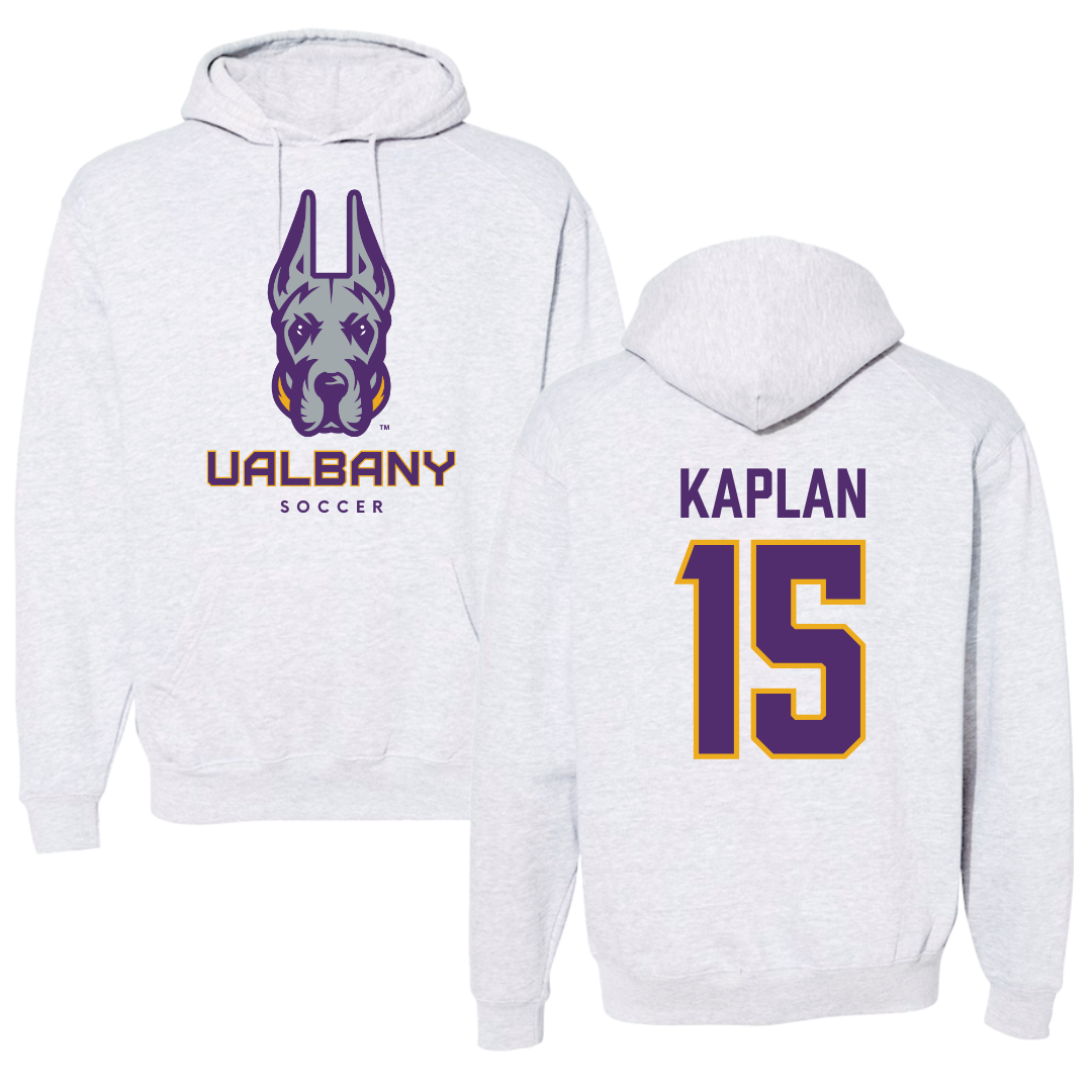 University at Albany Soccer Gray Hoodie  - #15 Ben Kaplan