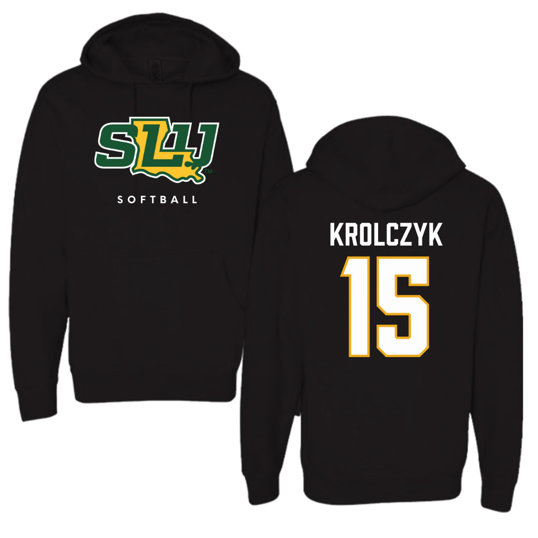 Southeastern Louisiana University Softball Black Hoodie  - #15 Bailey Krolczyk