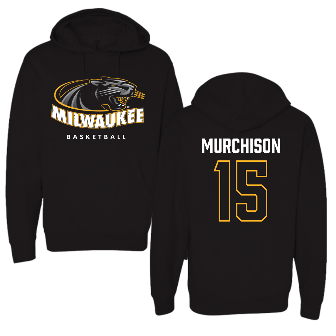 University of Wisconsin-Milwaukee Basketball Black Hoodie  - #15 Simeon Murchison
