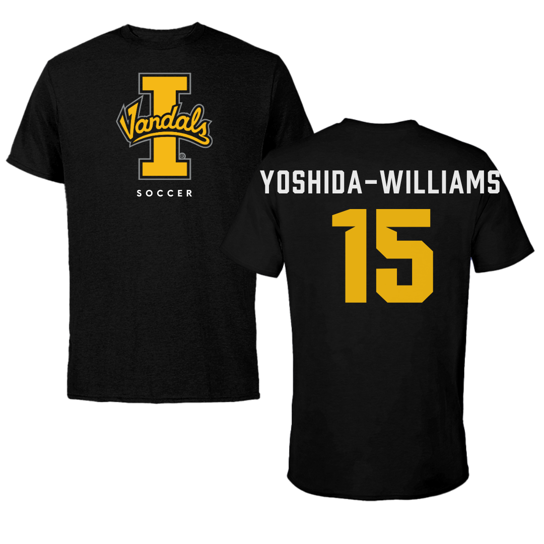 University of Idaho Soccer Black Vandals Tee - #15 Karli Yoshida-Williams