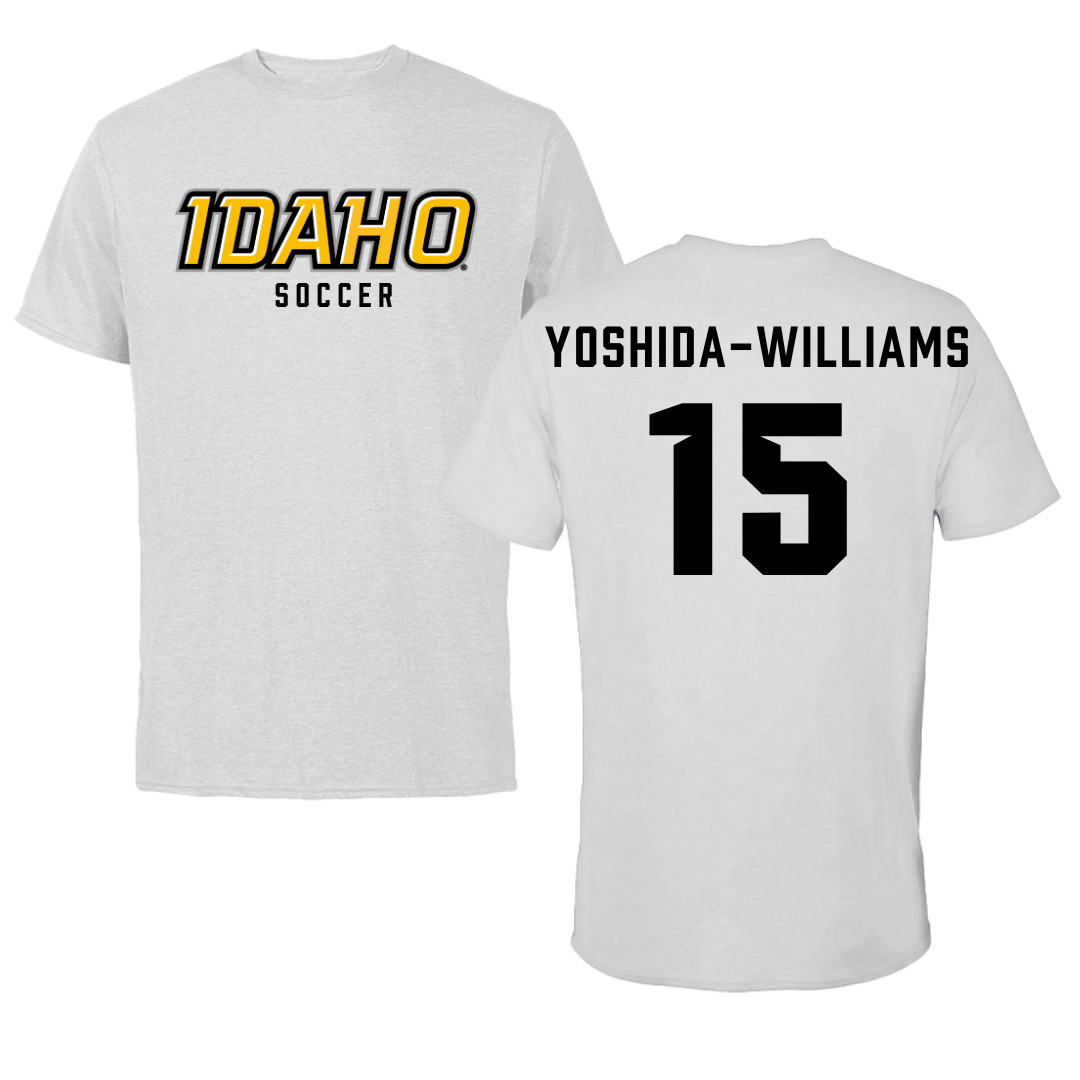 University of Idaho Soccer Gray Tee - #15 Karli Yoshida-Williams