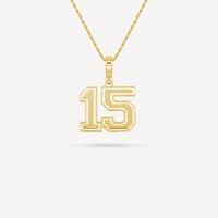 Gold Presidents Pendant and Chain - #15 Kayana Armbrister