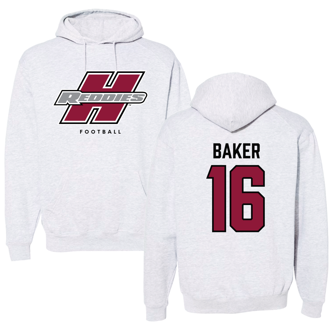 Henderson State University Football Gray Hoodie  - #16 Zach Baker