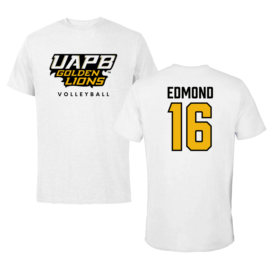 University of Arkansas-Pine Bluff Volleyball White Tee  - #16 Ariyonna Edmond