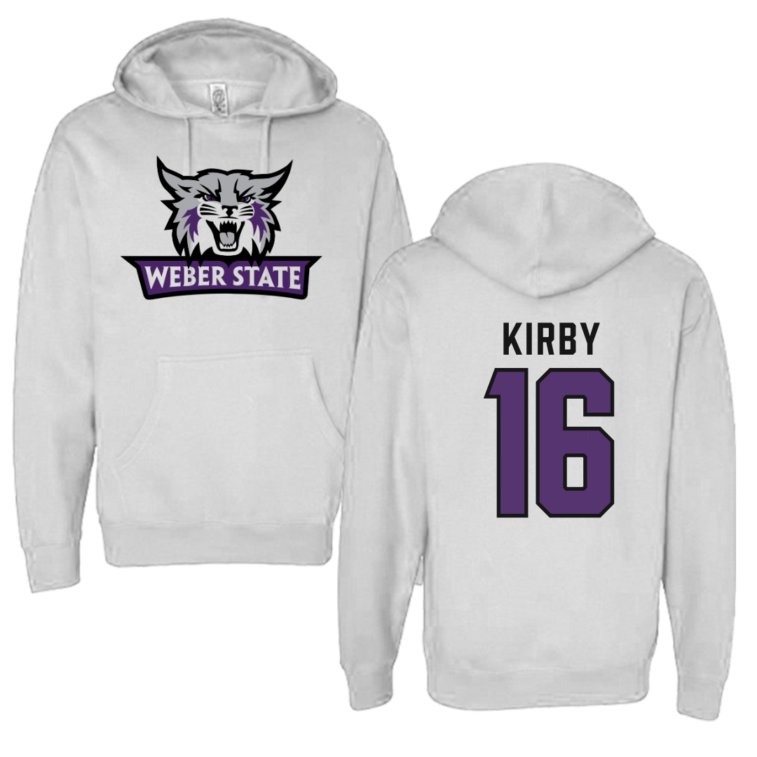 Weber State University Soccer White Hoodie  - #16 Grace Kirby