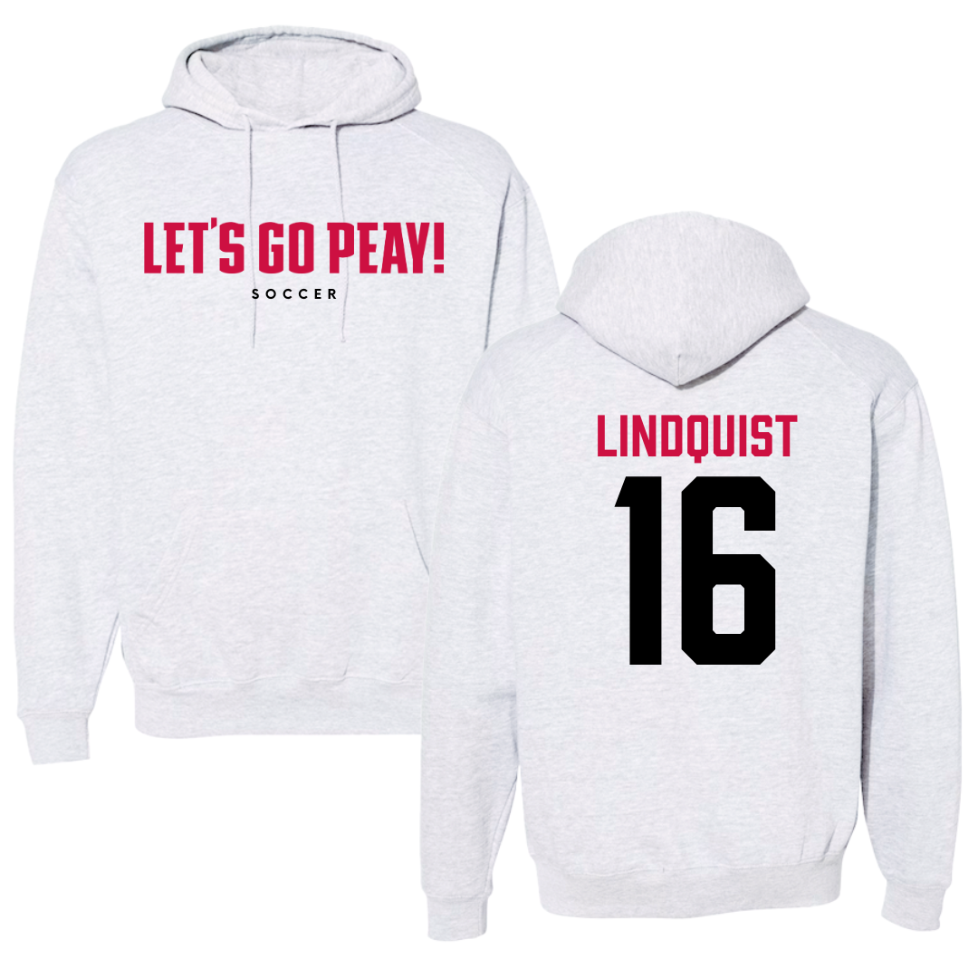 Austin Peay State University Soccer Gray Hoodie  - #16 Haley Lindquist