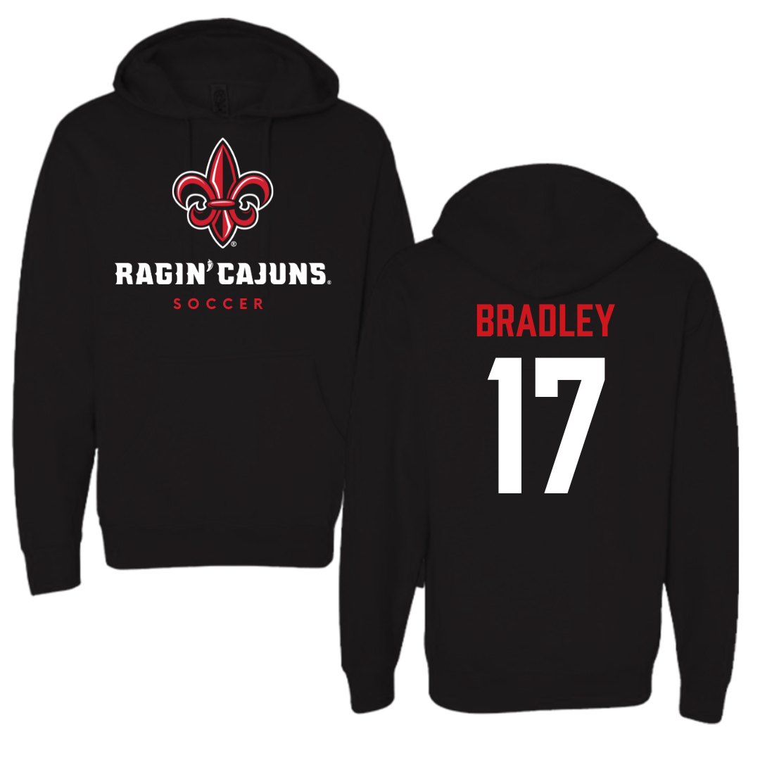 University of Louisiana at Lafayette Soccer Black Hoodie  - #17 Megan Bradley
