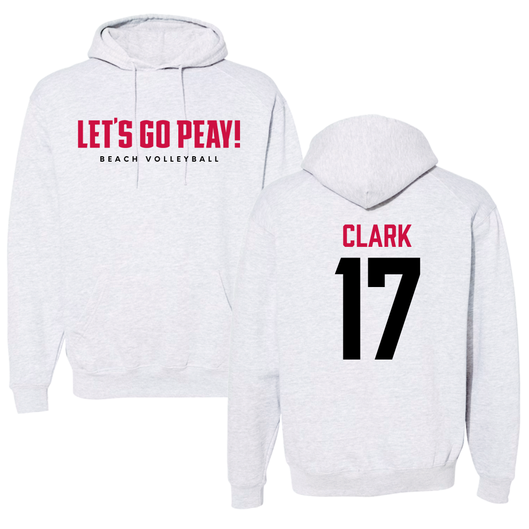 Austin Peay State University Beach Volleyball Gray Hoodie  - #17 Anna Kate Clark