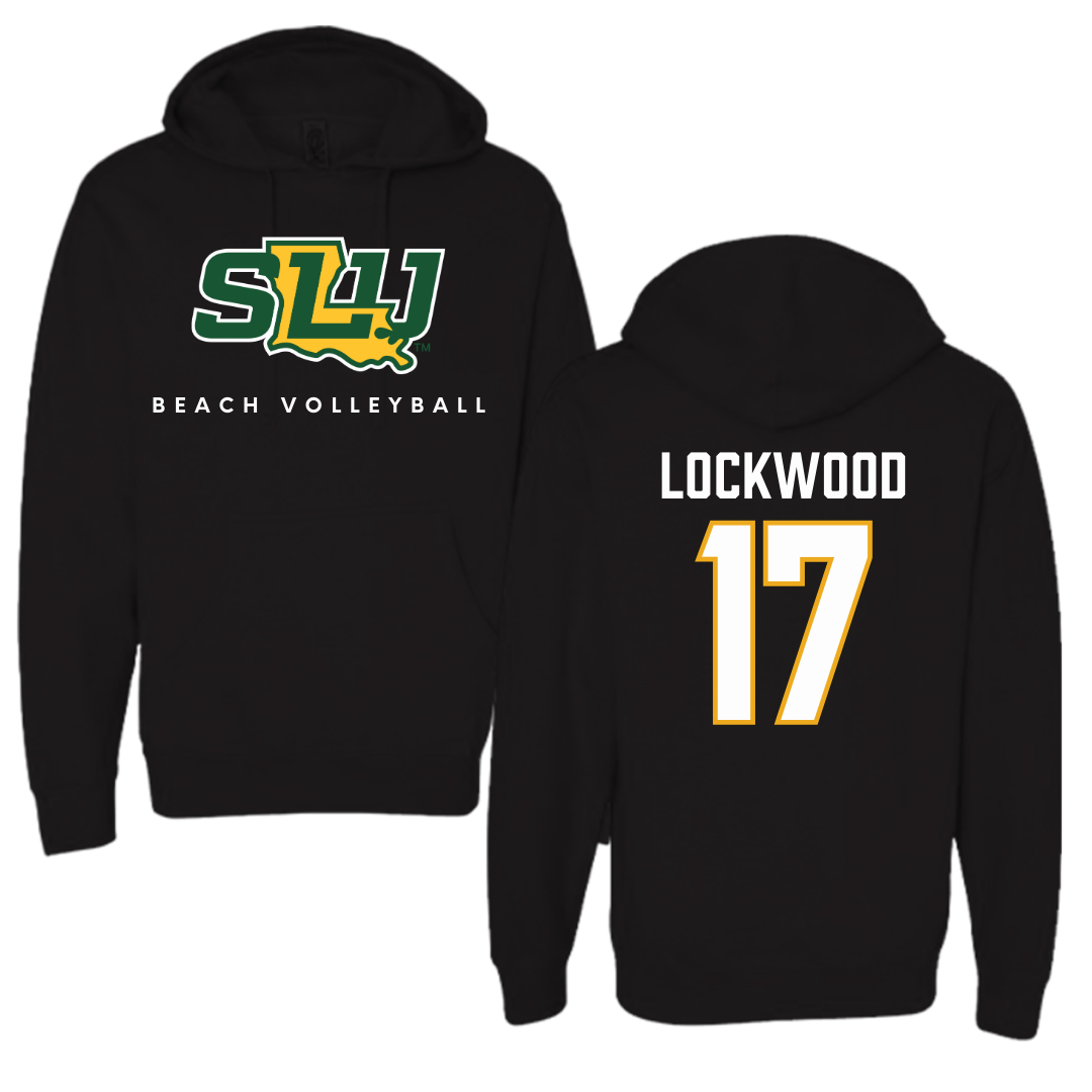 Southeastern Louisiana University Beach Volleyball Black Hoodie  - #17 Ysabella Lockwood