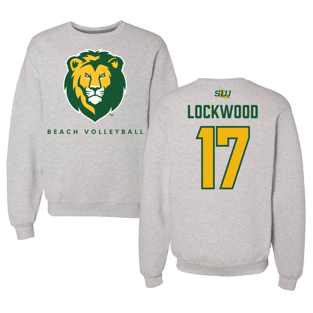 Southeastern Louisiana University Beach Volleyball Gray Crewneck  - #17 Ysabella Lockwood