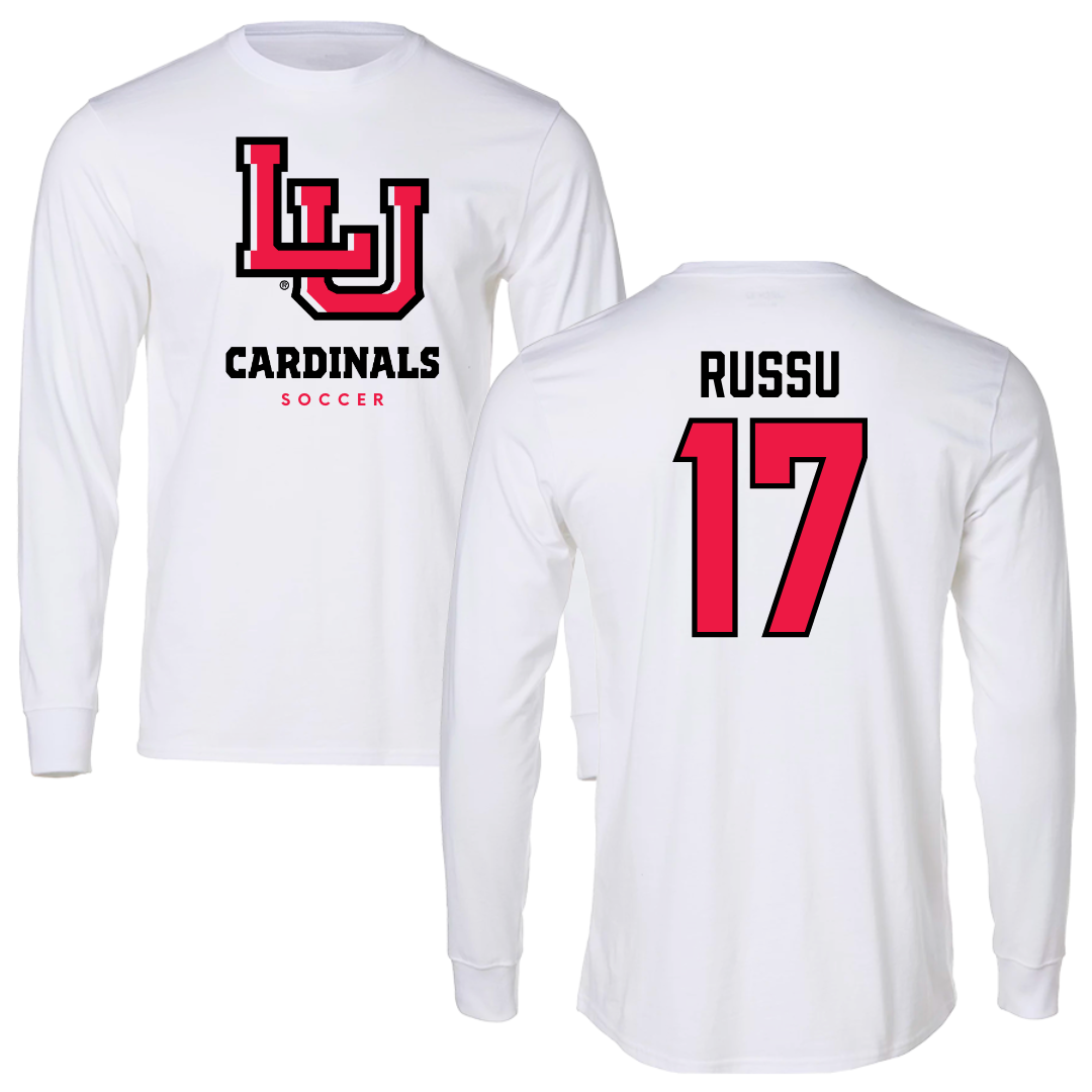 Lamar University Soccer White Long Sleeve  - #17 Addison Russu
