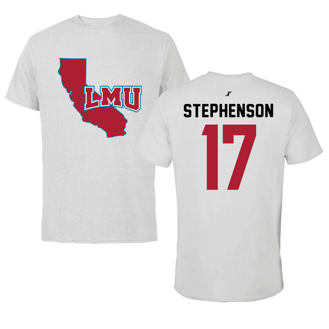 Loyola Marymount University Volleyball Light Gray State Performance Tee - #17 Sophie Stephenson