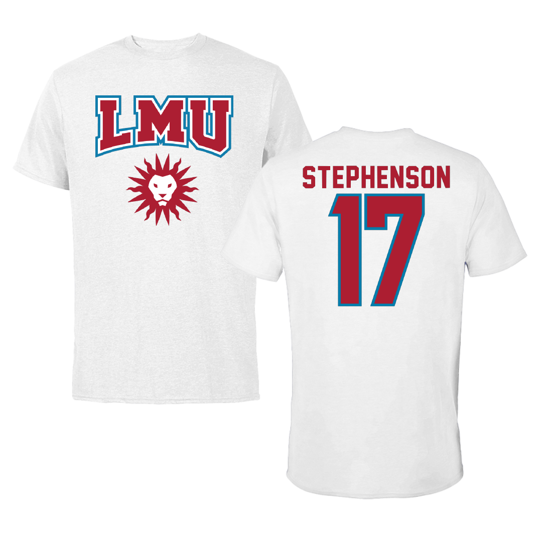 Loyola Marymount University Volleyball White Tee - #17 Sophie Stephenson