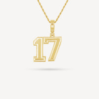 Gold Presidents Pendant and Chain - #17 Victoria Hensley