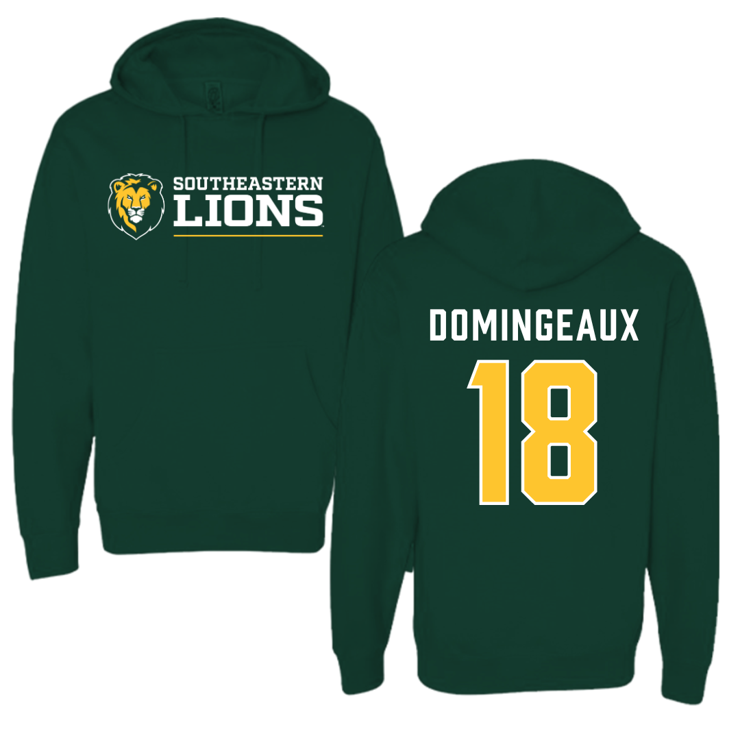 Southeastern Louisiana University Football Forest Green Hoodie  - #18 Jaylon Domingeaux