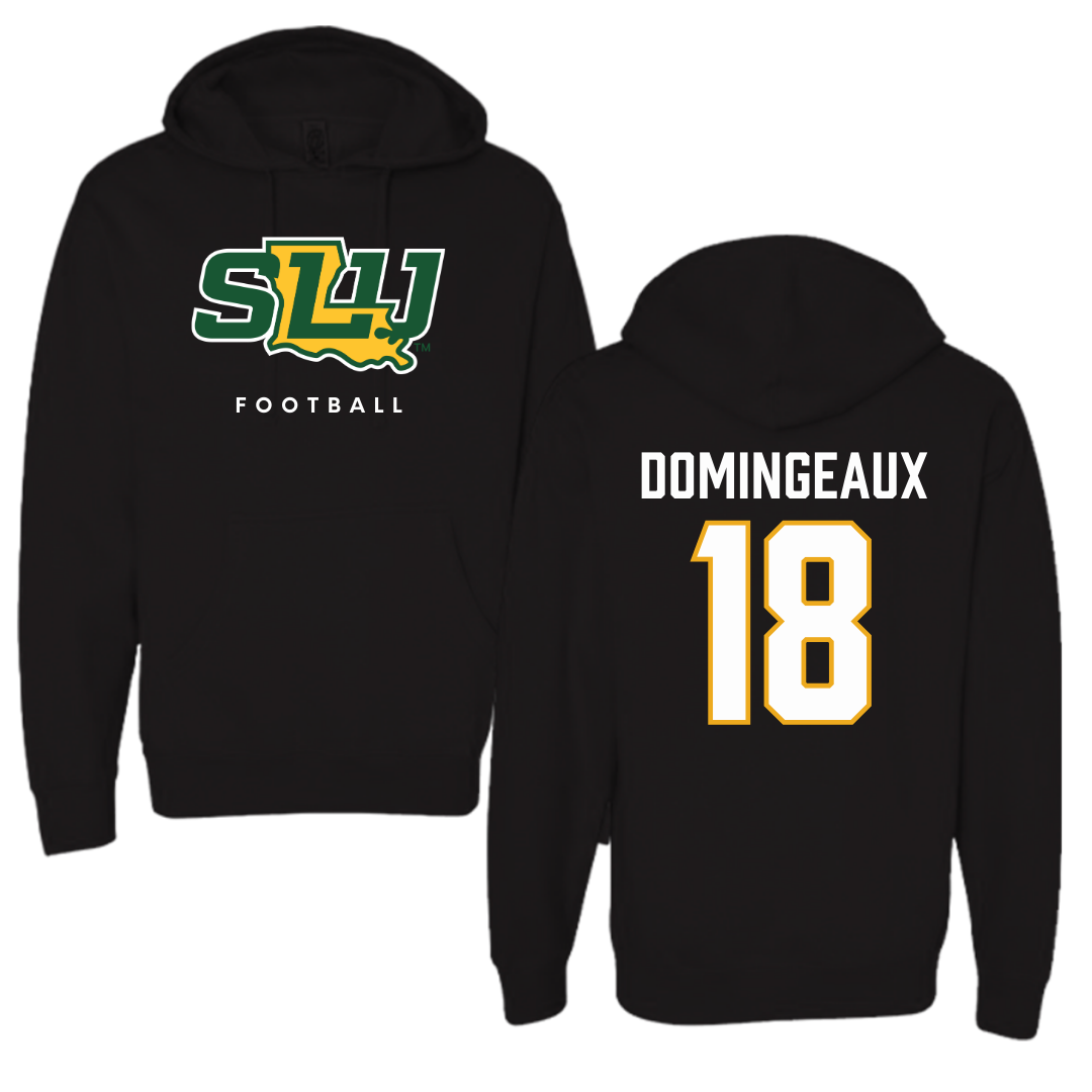 Southeastern Louisiana University Football Black Hoodie  - #18 Jaylon Domingeaux