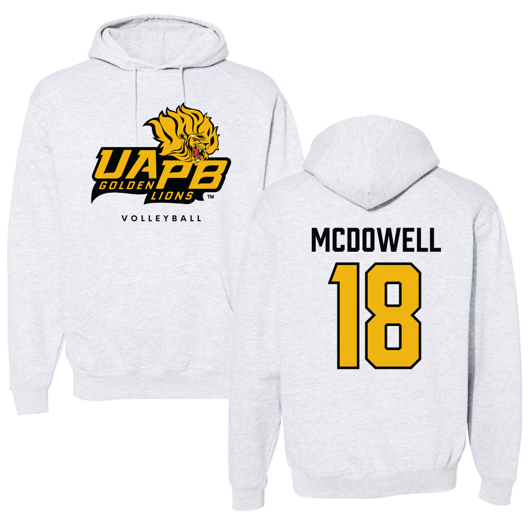 University of Arkansas-Pine Bluff Volleyball Gray Hoodie  - #18 Mackenzie McDowell