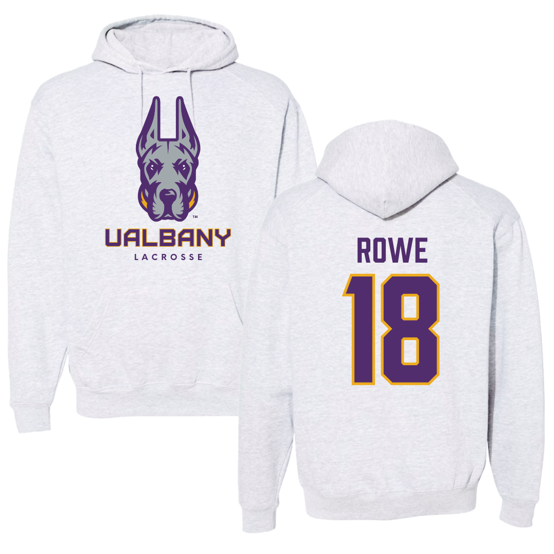 University at Albany Lacrosse Gray Hoodie  - #18 Courtney Rowe