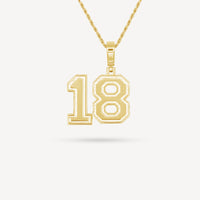 Gold Presidents Pendant and Chain - #18 Martin Dominguez