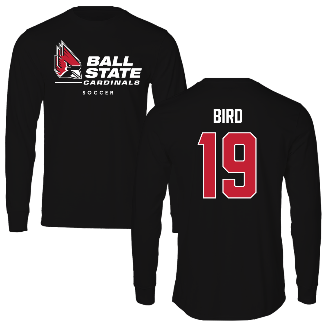 Ball State University Soccer Black Long Sleeve  - #19 Sami Bird