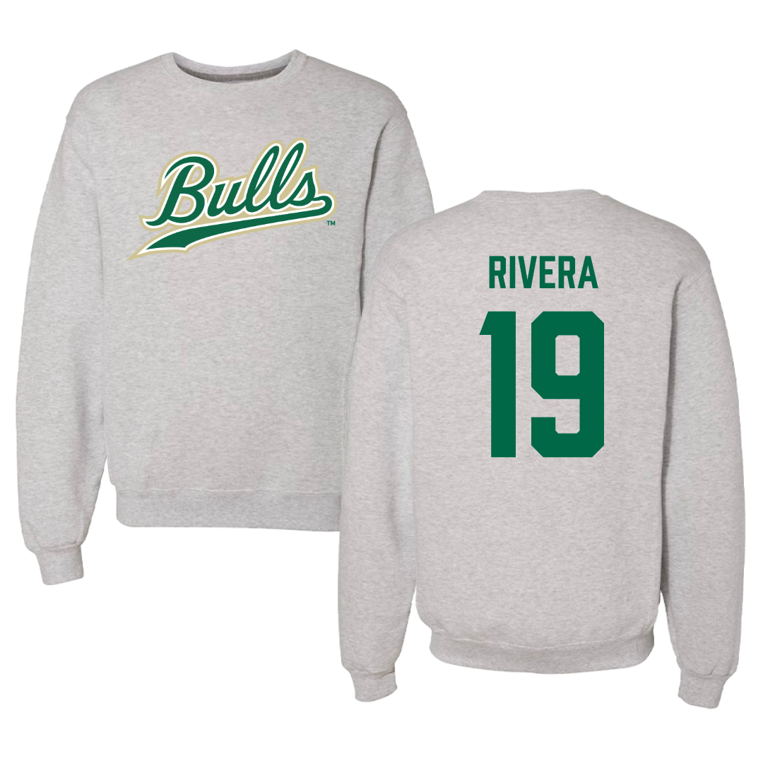 University of South Florida Softball Gray Crewneck  - #19 Alanah Rivera