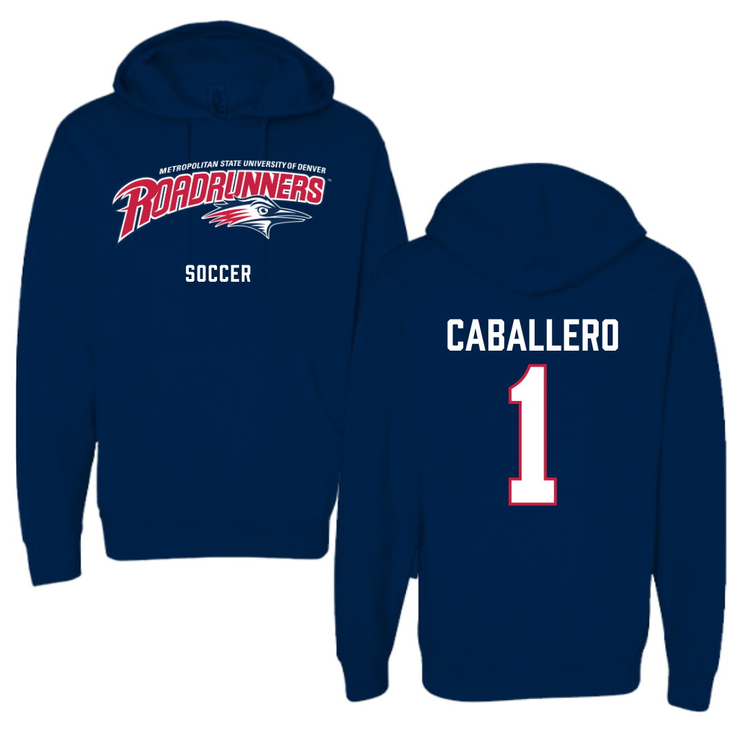 Metropolitan State University of Denver Soccer Navy Hoodie - #1 Kayla Caballero