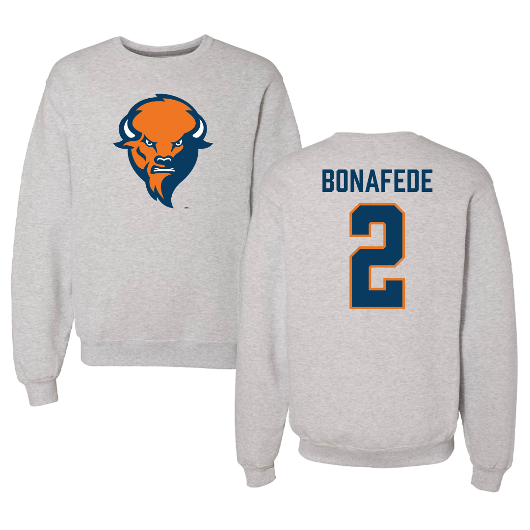 Bucknell University Lacrosse Gray Crewneck  - #2 Ben Bonafede