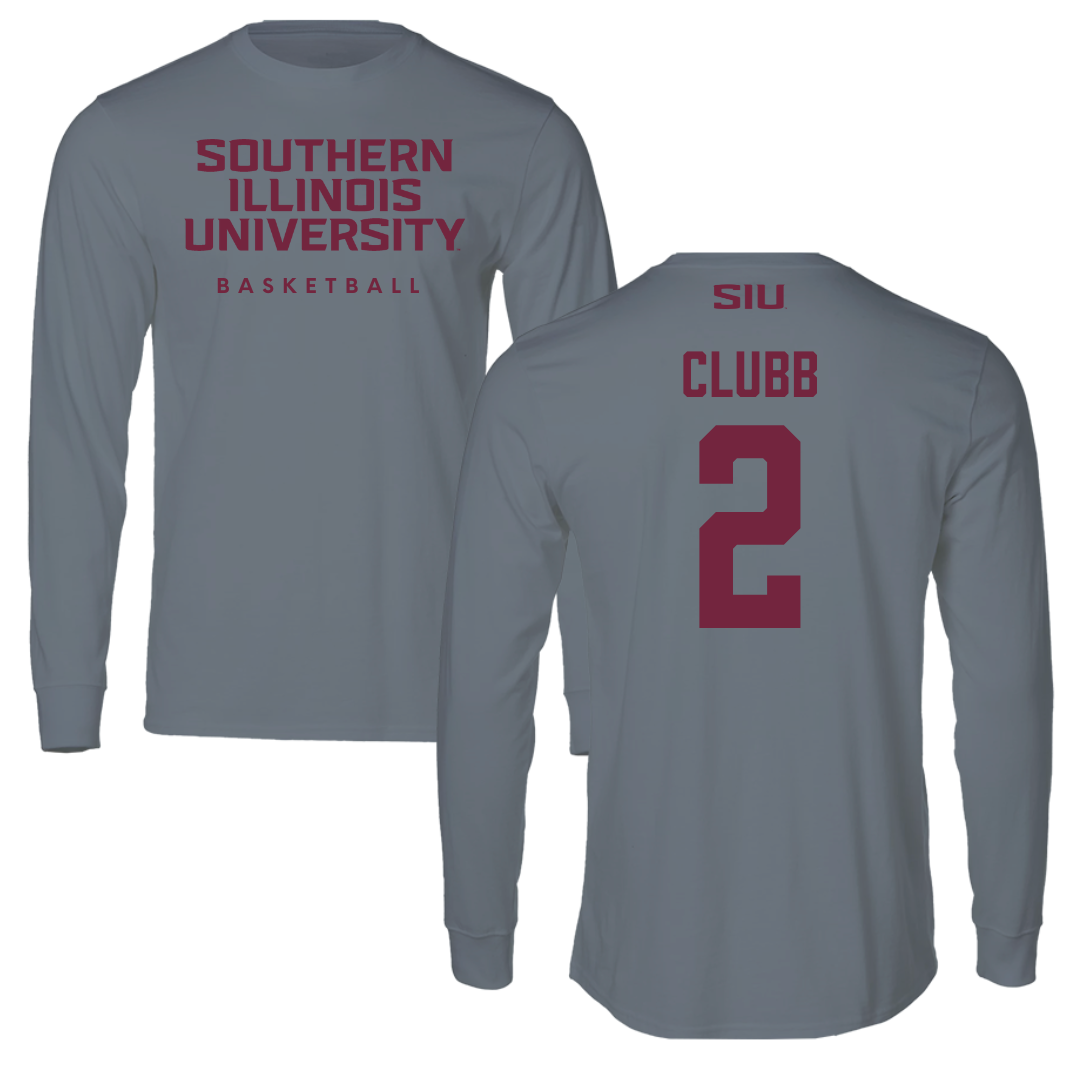 Southern Illinois University at Carbondale Basketball Gray Long Sleeve  - #2 Paige Clubb