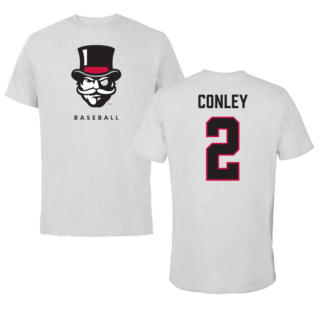 Austin Peay State University Baseball Gray Mascot Tee - #2 Trevor Conley