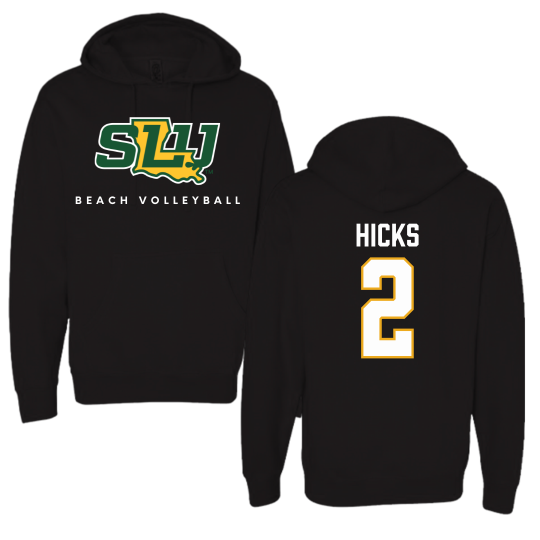 Southeastern Louisiana University Beach Volleyball Black Hoodie  - #2 Makayla Hicks