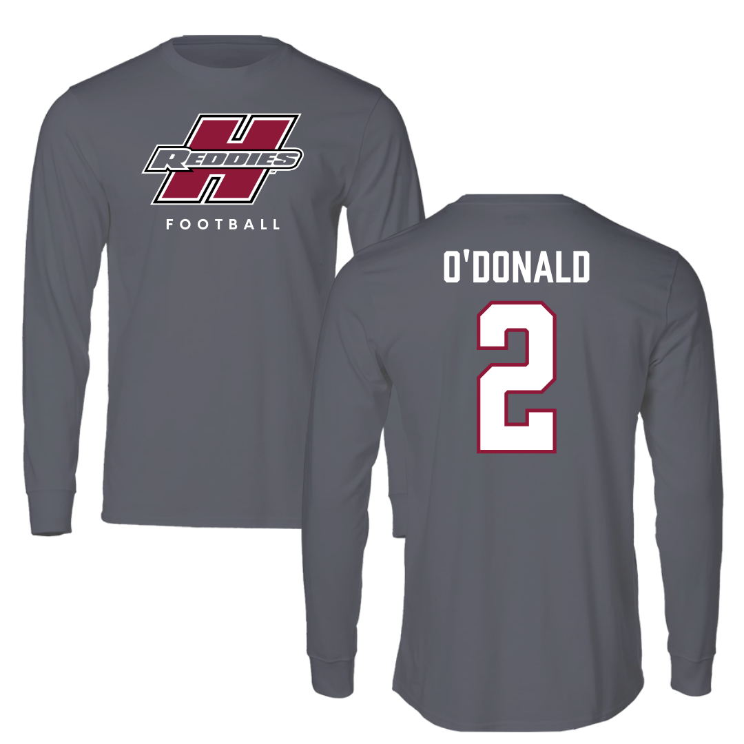 Henderson State University Football Gray Long Sleeve  - #2 Fredrick O'Donald