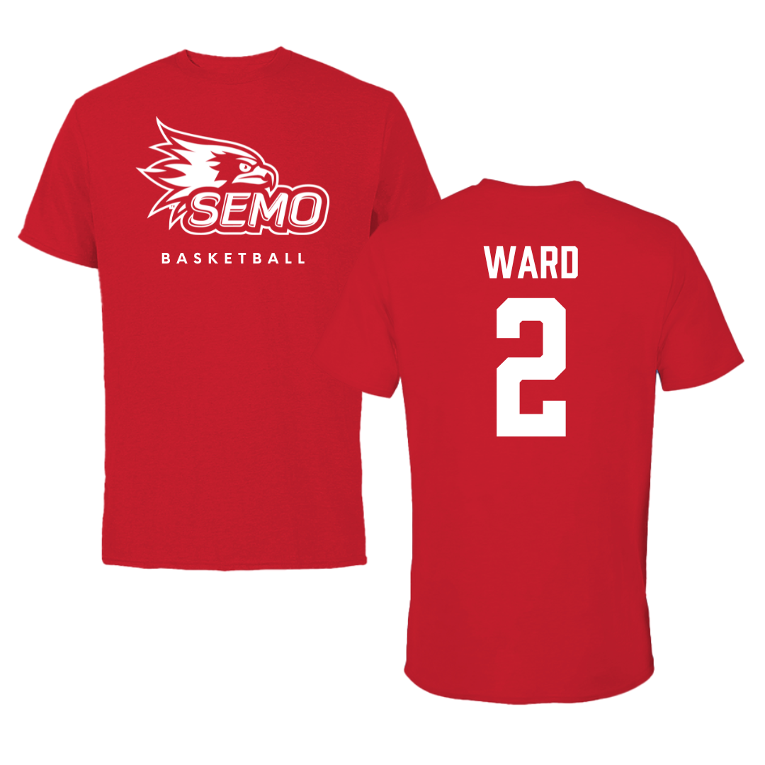 Southeast Missouri State University Basketball Red Tee  - #2 BJ Ward