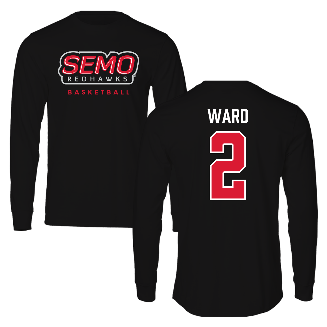 Southeast Missouri State University Basketball Black Long Sleeve  - #2 BJ Ward