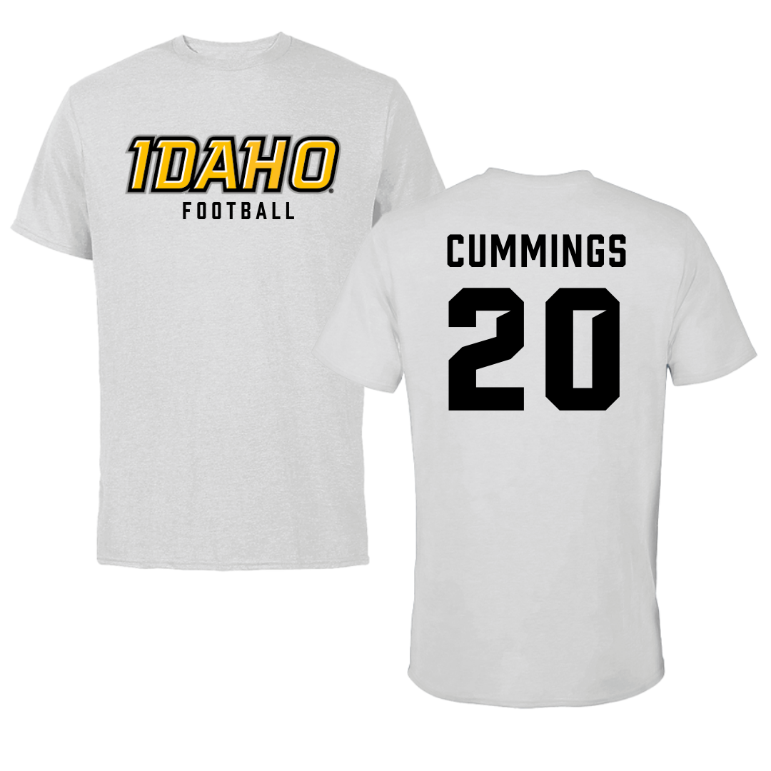 University of Idaho Football Gray Tee - #20 Elisha Cummings
