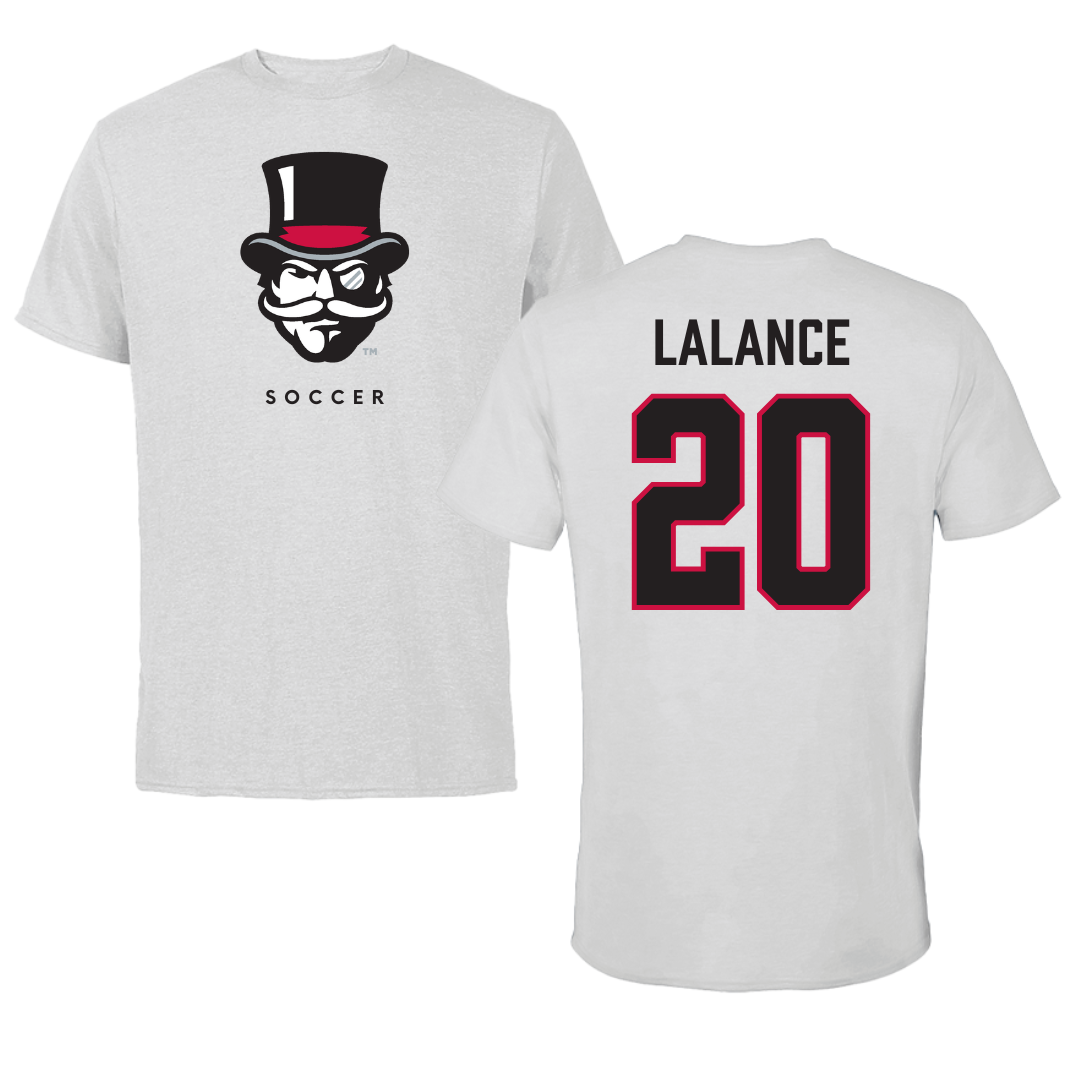 Austin Peay State University Soccer Gray Mascot Tee - #20 Alison LaLance