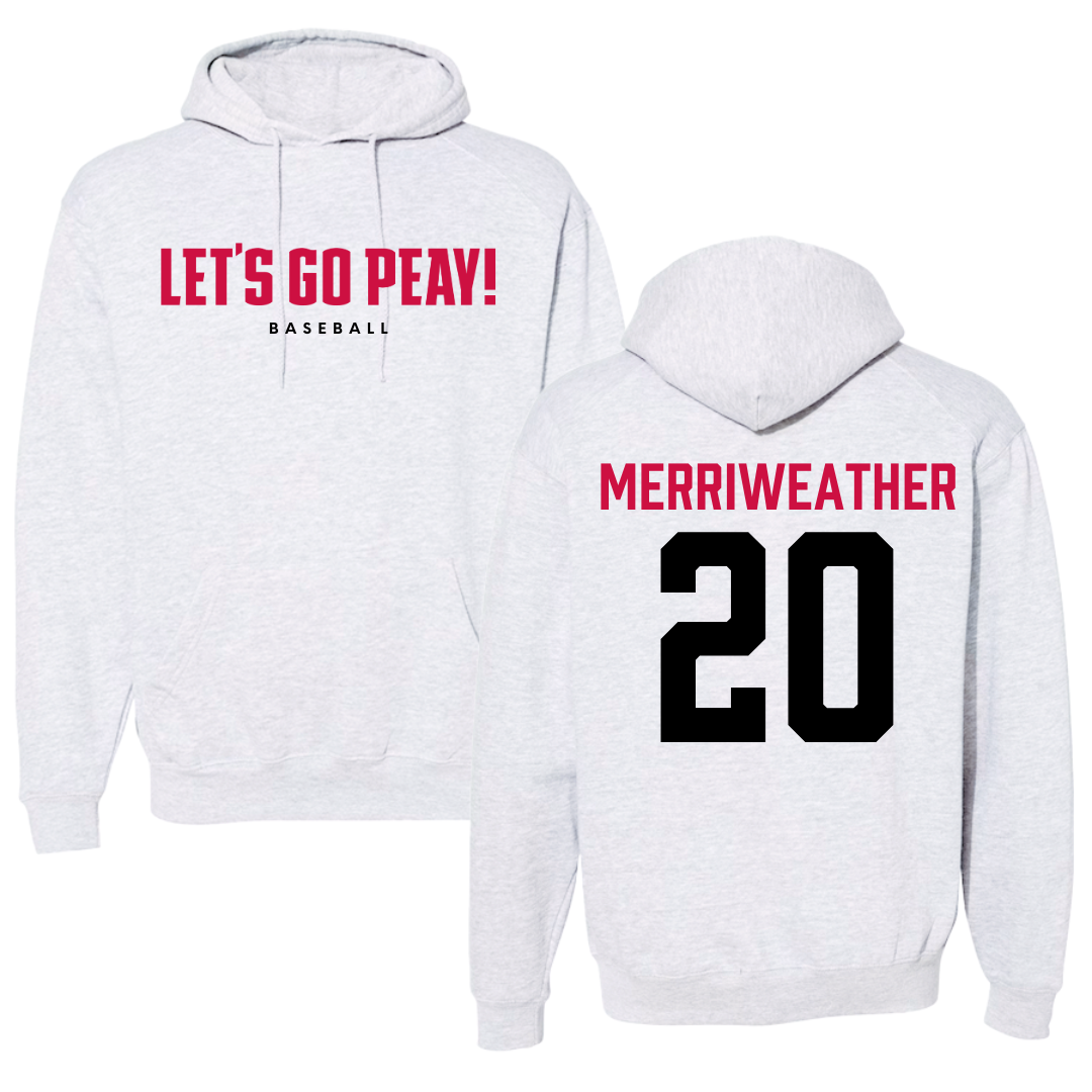 Austin Peay State University Baseball Gray Hoodie  - #20 DJ Merriweather