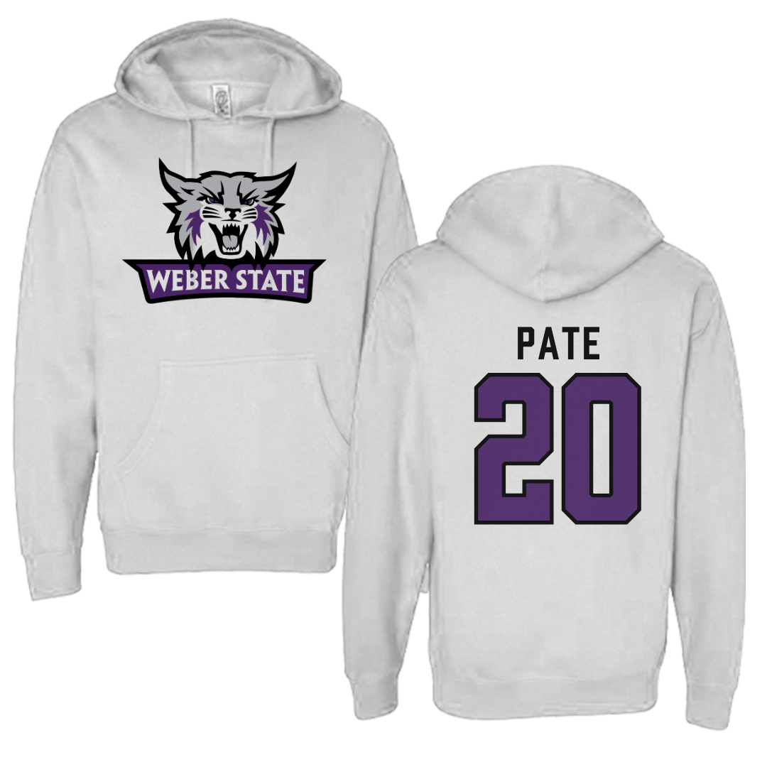 Weber State University Football White Hoodie  - #20 Montae Pate