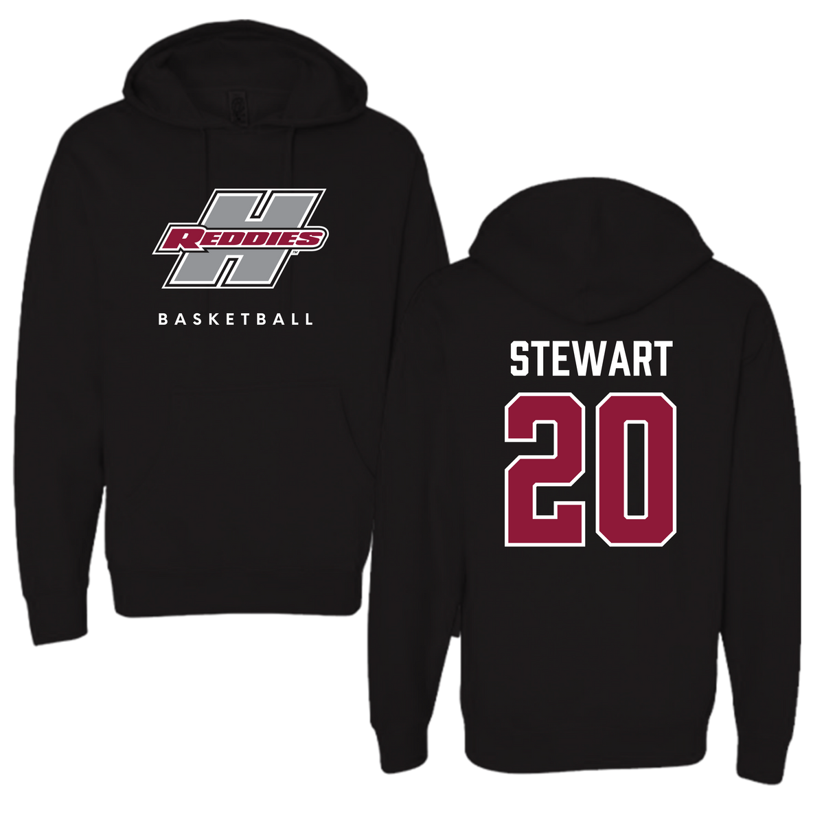 Henderson State University Basketball Black Hoodie  - #20 KJ Stewart