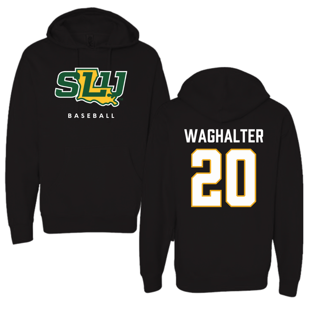 Southeastern Louisiana University Baseball Black Hoodie  - #20 Harris Waghalter
