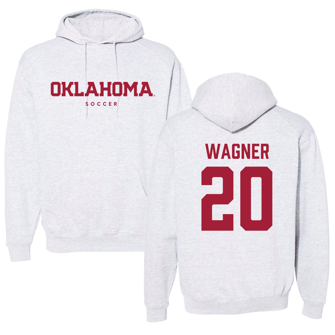 University of Oklahoma Soccer Gray Hoodie  - #20 Chelsea Wagner