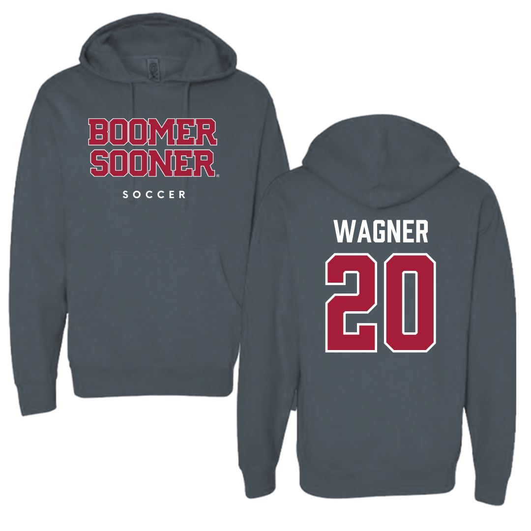 University of Oklahoma Soccer Charcoal Hoodie  - #20 Chelsea Wagner