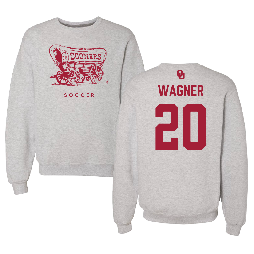 University of Oklahoma Soccer Gray Crewneck  - #20 Chelsea Wagner