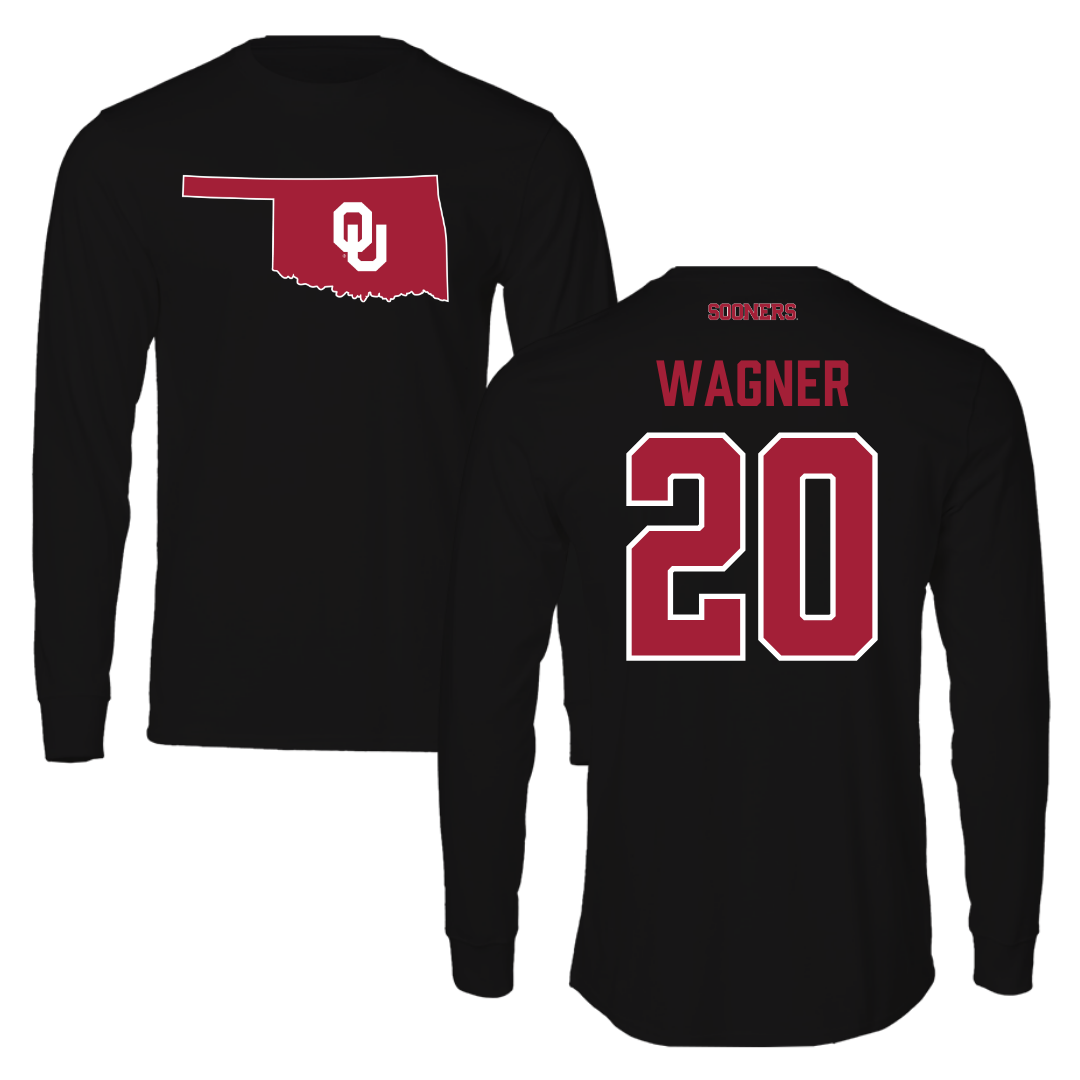 University of Oklahoma Soccer Black Long Sleeve  - #20 Chelsea Wagner