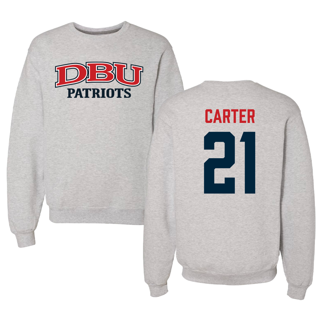 Dallas Baptist University Soccer Gray Crewneck  - #21 Amiyah Carter
